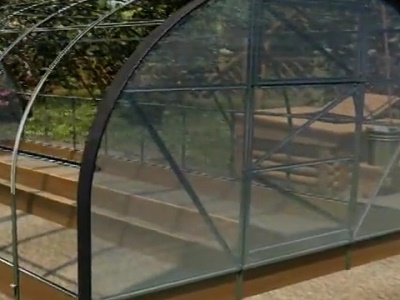 Zahradní polykarbonátový skleník KIN IDEAL 14x3m PC 6mm