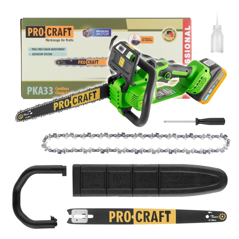 Aku řetězová pila Procraft PKA33