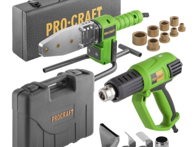 Polyfúzní svářečka Procraft PL1900 + horkovzdušná pistole PH2000