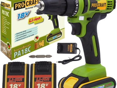 Aku vrtací šroubovák Procraft PA18C