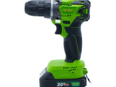 Aku vrtací šroubovák Procraft PA20BL 1 baterie