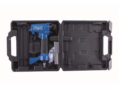 Scheppach 2 v 1 pneumatická sponkovačka/hřebíčkovačka