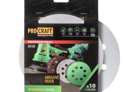 Brusný výsek (papír) 10 ks. Procraft КB180.180