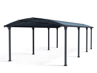 Palram - Canopia Arcadia 8500 - hliníkový (montovaný) přístřešek s obloukovou střechou