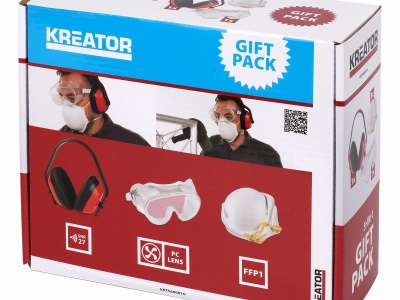 KRTS60001G - Ochranná sada (sluchátka, brýle, respirátor)