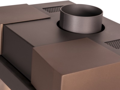 HS Flamingo ESPO II hnědá sametová - krbová kamna