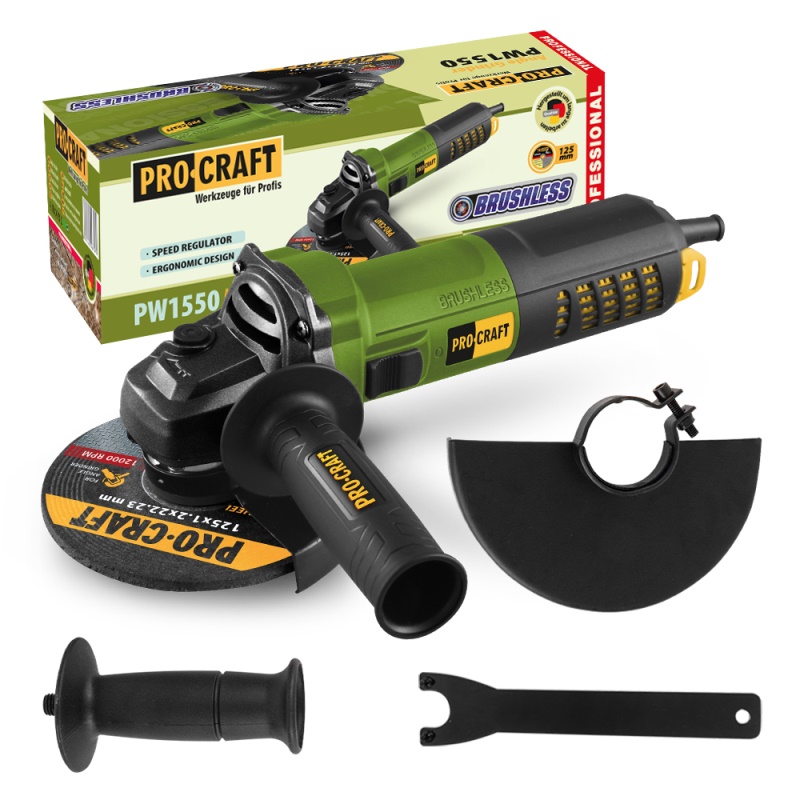 Bruska úhlová Procraft PW1550, 125mm