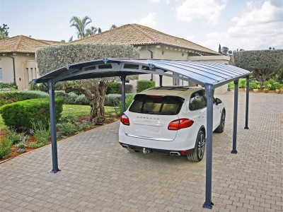 Palram - Canopia Arcadia 6400 - hliníkový (montovaný) přístřešek s obloukovou střechou