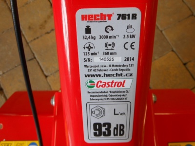 HECHT 761 R - motorový kultivátor