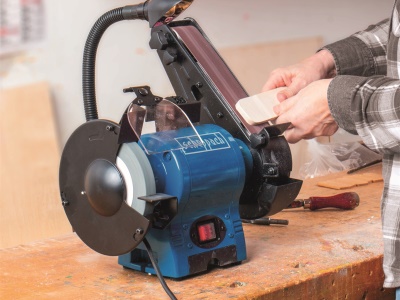 Scheppach BGS 700 - kombinovaná kotoučová a pásová bruska