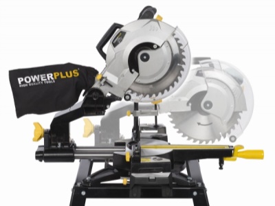 POWX07566T - Pokosová pila s potahem 2 050W / 250mm (stojan)