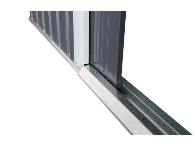 Riwall PRO RMSA 6x8 Anthracite - zahradní domek kovový 2,4 x 1,7 m se sedlovou střechou Antracit