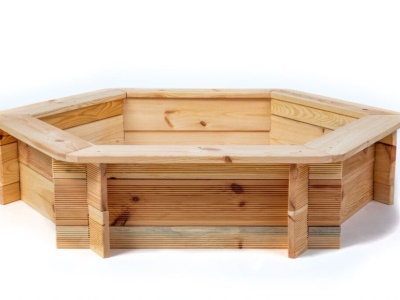 Pískoviště dřevěné šestihranné