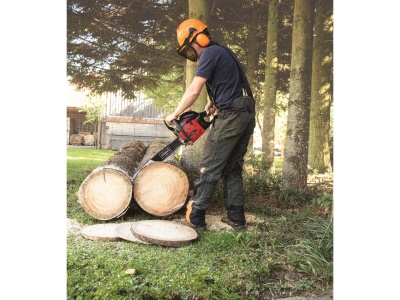 Scheppach BKS 5300 S - řetězová pila s benzinovým motorem 53 cm3 + sluchátka + ochranné brýle