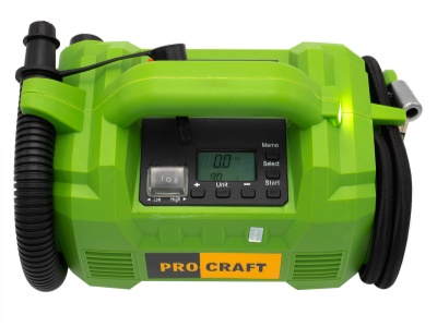 Aku kompresor LK30 Procraft s kombinací nafukování hubicí (bez baterie a nabíječky)