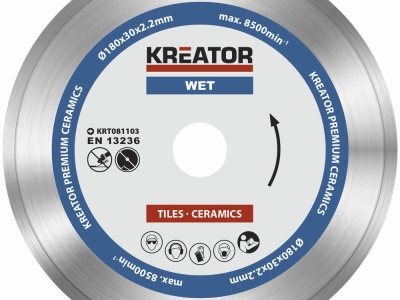 KRT081103 - Diamantový kotouč celoobvodový 180mm PREMIUM