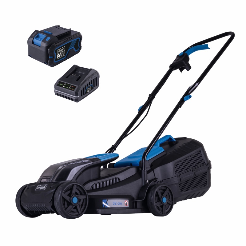 Scheppach BC-MP320-X-SET L - 20 V IXES aku sekačka 3v1 + 4Ah baterie + nabíječka 2,4 A