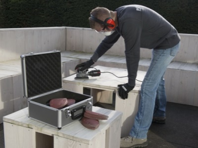 POWESET5 - Vibrační mini delta bruska 140 W SET