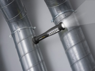 POWLI422 - LED ruční svítilna (baterka) 3W  plus  6W pogumovaná