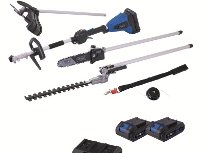 Scheppach BC-MFH400-X-SET S2 - 20 V IXES aku multifunkční stroj 4v1 + 2x 2Ah baterie + duální nabíječka 2,4 A