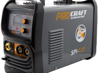 Sada svářecí poloautomatický invertor SPI-320 s úhlovou bruskou PW2450 + drát FW81 + kukla + magnet