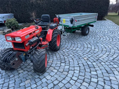 Hydraulicky sklopný vozík za malotraktor HT15