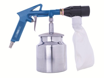 Scheppach Pneumatická pískovací pistole se sběrem abraziva