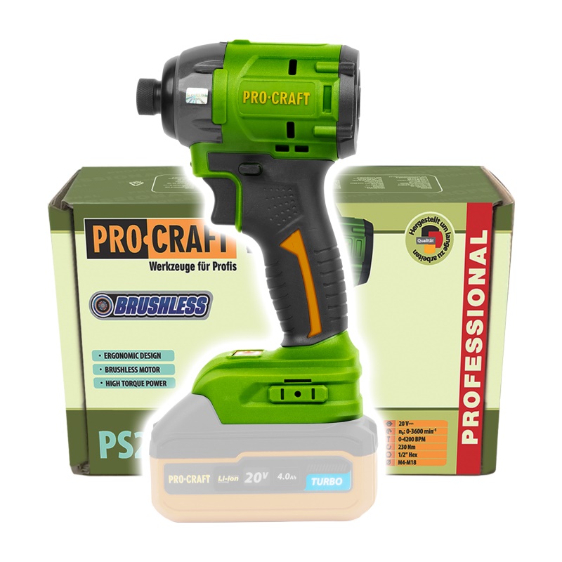 Aku rázový utahovák Procraft PS22bb (bez baterie a nabíječky)