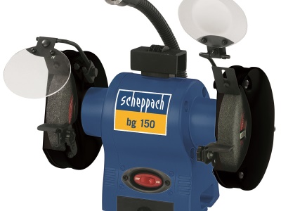 Scheppach bg 150 - dvoukotoučová bruska s indukčním motorem