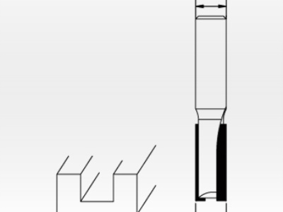 KRT060146 - Fréza drážkovací s 2-mi noži D8 mm