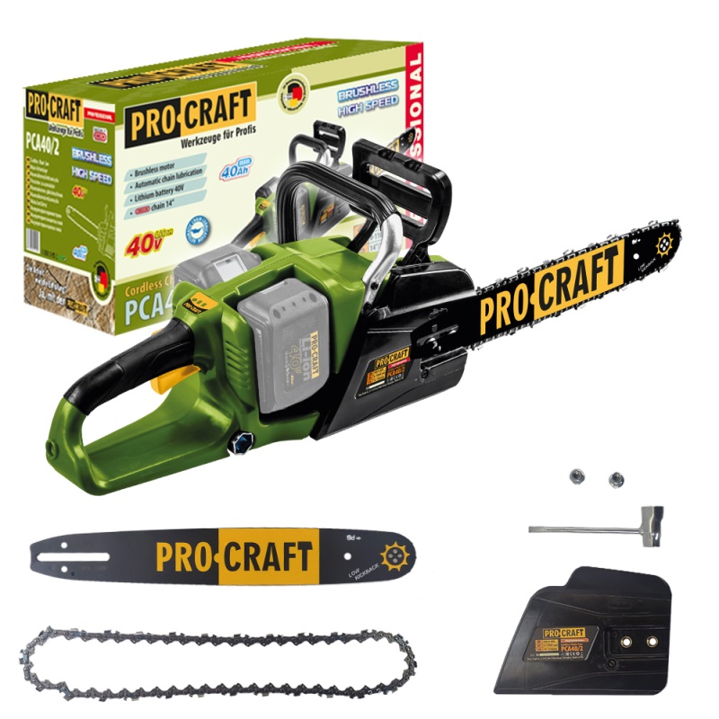 Aku řetězová pila Procraft PCA40/2 bez akumulátoru a nabíječky