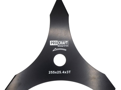 Nůž křovinořezu (D255*25.4) 3T vroubkovaný PROCRAFT