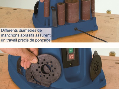 Scheppach OSM 100 - oscilační válečková bruska