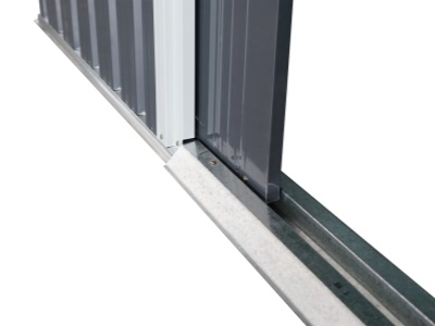 Riwall PRO RMSA 12x10 Anthracite - zahradní domek kovový 3 x 3,7 m se sedlovou střechou antracit