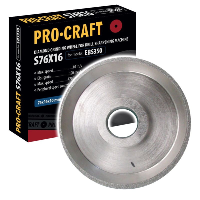 Brusný kotouč pro víceúčelovou ostřičku Procraft S76X16 /EBS350