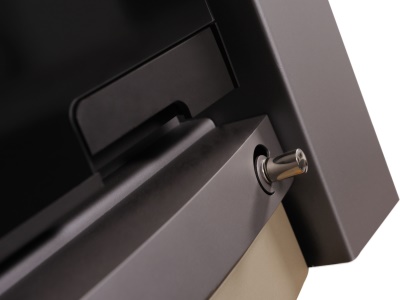 HS Flamingo KALMAR 11/7 olivová ER - teplovodní krbová kamna s 7 kW výměníkem a el. regulací