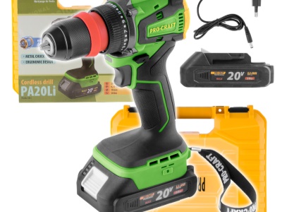 Aku vrtací šroubovák Procraft PA20LiDFR