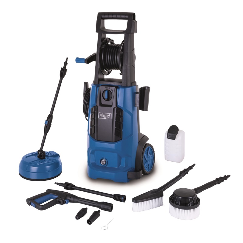Scheppach HCE 2800 - elektrická tlaková myčka 180 bar s příslušenstvím