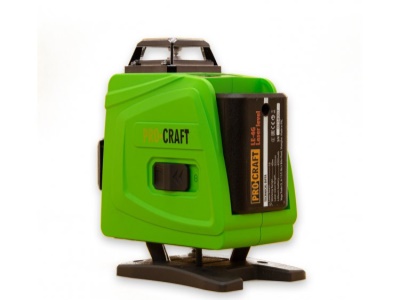 Laser zelený liniový, křížový samonivelační Procraft LE-4G + laserový měřič vzdálenosti PLDM120