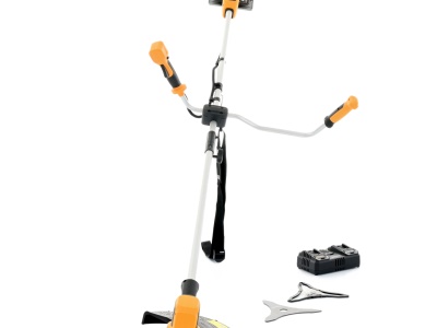Riwall PRO RABC 2620i SET - aku křovinořez 2 x 20 V + 2x 4 Ah baterie + duální rychlonabíječka 4,5 A