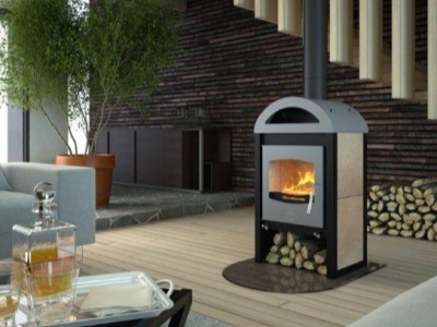 HS Flamingo MELAND béžová - krbová kamna