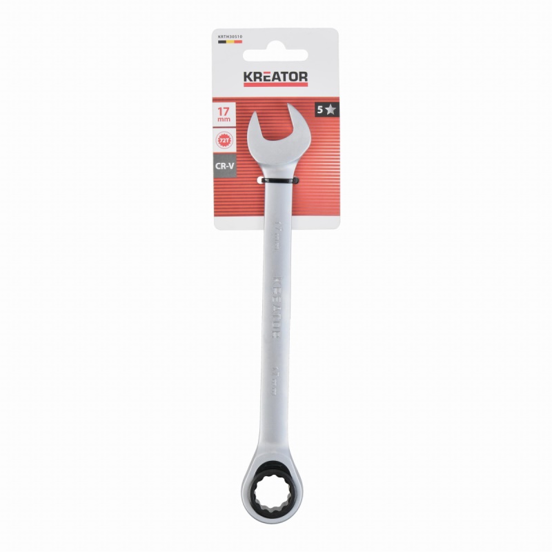 KRTH30510 - Oboustranný klíč očko-ráčna/otevřený 17 mm