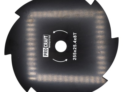 Nůž křovinořezu (kotouč) (D255*25.4) 8T PROCRAFT