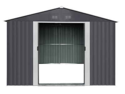 Riwall PRO RMSA 8x10 Anthracite - zahradní domek kovový 3 x 2,4 m se sedlovou střechou antracit