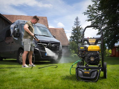 Riwall PRO RPPW 250 SET - benzínová tlaková myčka 250 barů s příslušenstvím