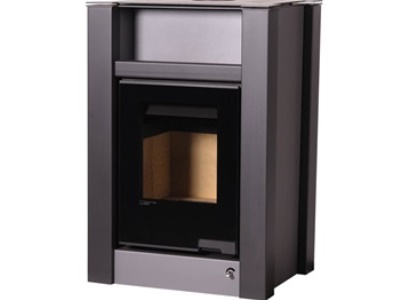 HS Flamingo LEND 11 šedá - teplovzdušná krbová kamna