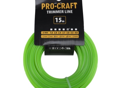 Struna žací (3mm) (15м) hvězda PROCRAFT