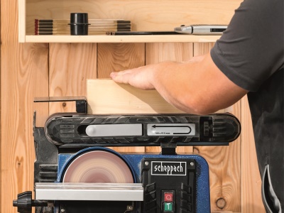 Scheppach BTS 900 - multifunkční pásová a čelní bruska