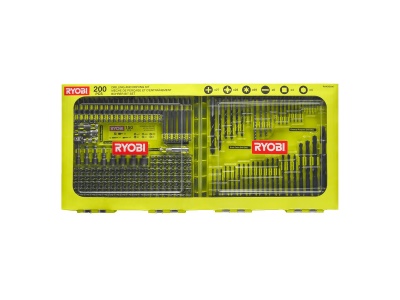Ryobi RAKDD200 - 200 ks sada vrtáků a šroubovacích bitů