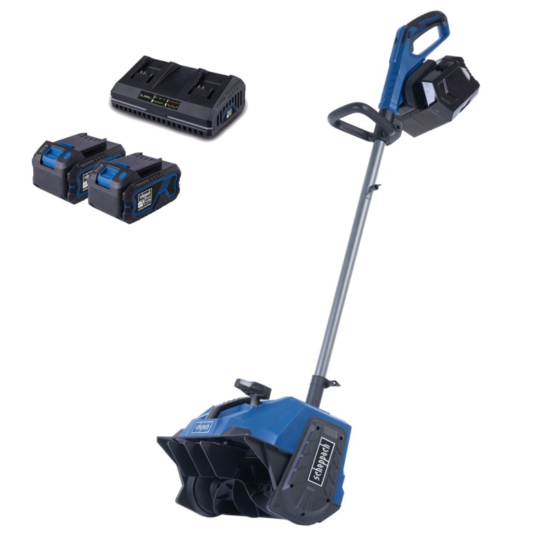 Scheppach BC-SNB410-X-SET XL2 - 2x20 V IXES aku sněhová fréza + 4Ah baterie + duální nabíječka 4,5 A